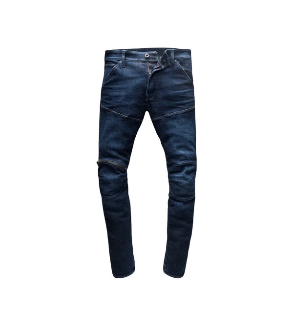 G-STAR 3D ZIP KNEE SKINNY JEANS (Worn in Ultra Marine)