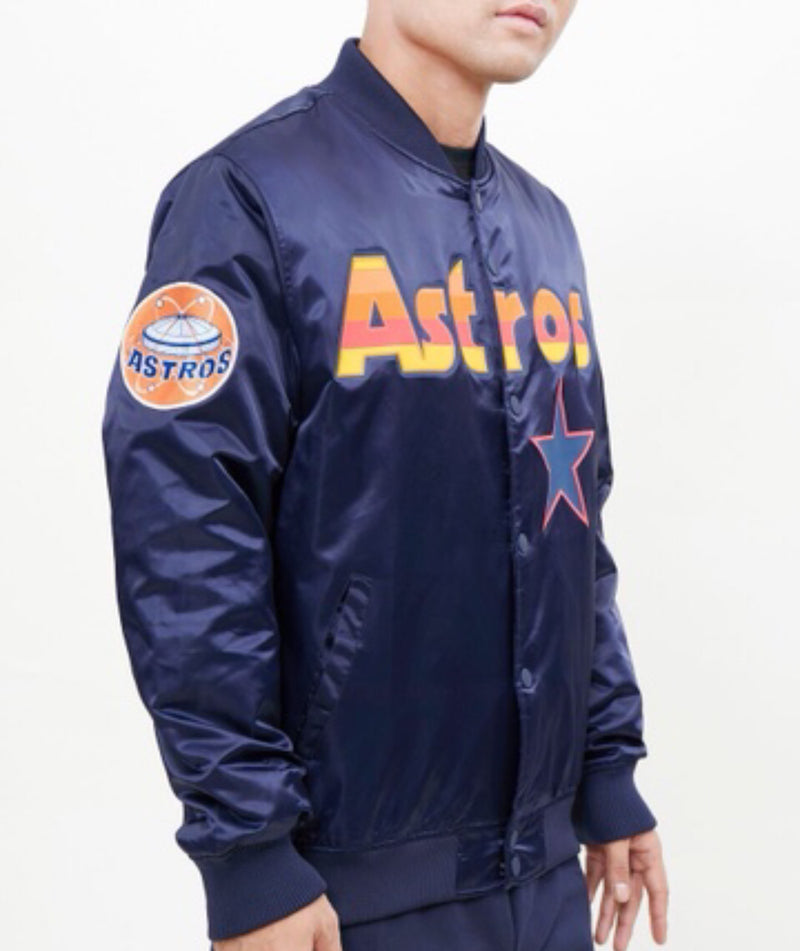 Houston Astros For The Astros Hooded Denim Jacket - Tagotee