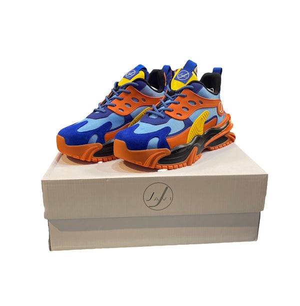 JAVI SHOE BLUE ORANGE