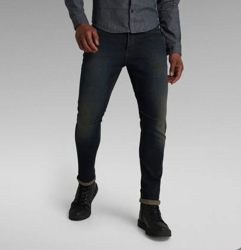 D-STAQ 3D SLIM JEANS (WORN IN MOSS)