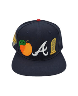 offset atlanta braves hat