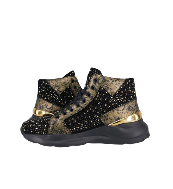 BANDANA HUSTLER GOLD SNEAKERS