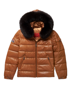 GOOSE COUNTRY bubble jacket (BROWN)