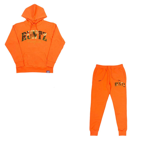 RUNTZ CHENILLE CAMO SET (ORANGE)